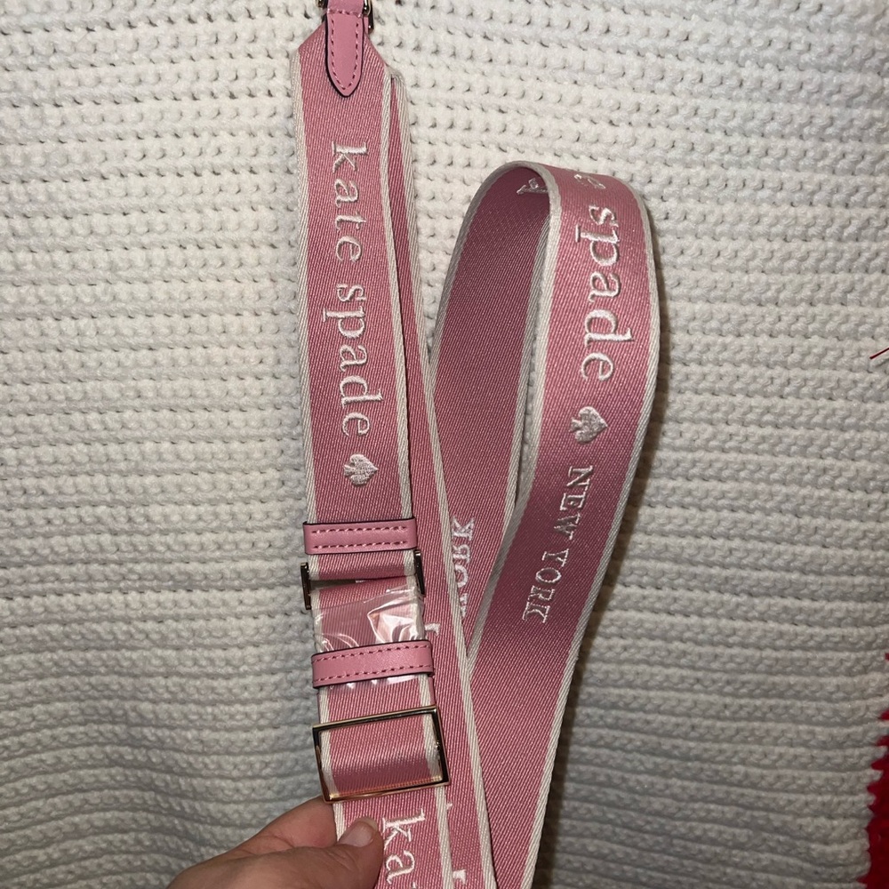 Kate spade New York Jett faux shearling small crossbody in quartz pink - Picture 4 of 10
